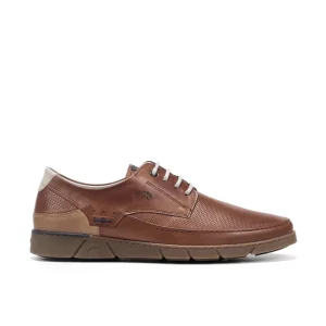 ZAPATO HOMBRE FLUCHOS COLOR CUERO CORDON PISO CARAMELO BARRY F1156