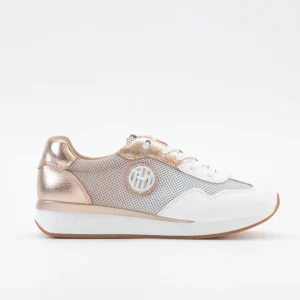 DEPORTIVO MUJER CORDON ELÁSTICO COLOR BLANCO Y PLATINO THE HAPPY MONK VANITY 018
