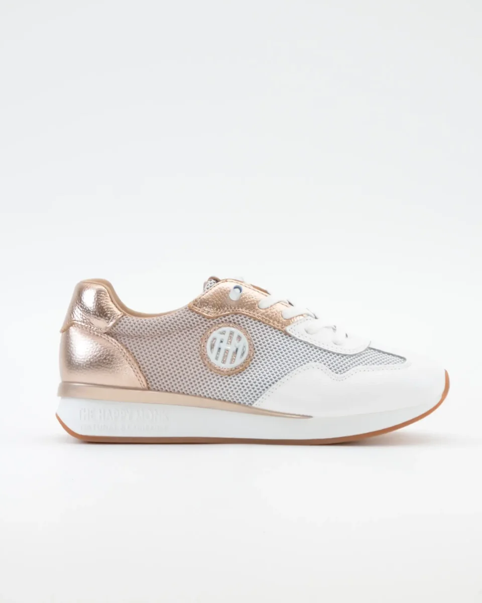 DEPORTIVO MUJER CORDON ELÁSTICO COLOR BLANCO Y PLATINO THE HAPPY MONK VANITY 018