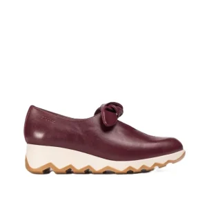 ZAPATOS CUÑA LAZO BURDEOS C7611