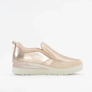 DEPORTIVO STONEFLY MUJER SLIP ON METALIZADO ORO PLANTILLA EXTRAHIBLE