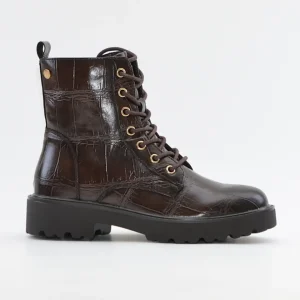 BOTA TIPO MILITAR CON PLATAFORMA XTI 146248 COCO MARRÓN CHOCOLATE