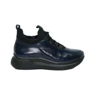 DEPORTIVO MUJER ABOTINADO AZUL PISO GRUESO 6500 CONFORT CLASS
