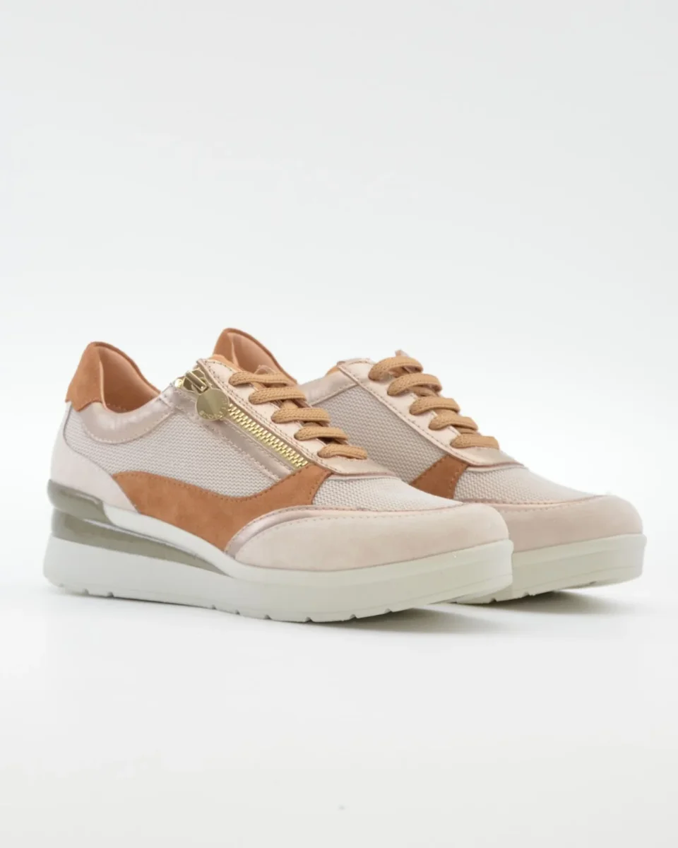 DEPORTIVO MUJER CON CORDONES Y CREMALLERA PLANTILLA EXTRAHIBLE STONEFLY 220740 9YO CREAM - Imagen 4