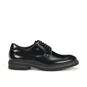 ZAPATO HOMBRE FLUCHOS COLOR FLORENTIC NEGRO LISO CON CORDONES F0631 BELGAS