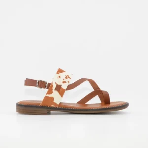 SANDALIA MUJER ANIMAL PRINT PATRICIA MILLER 7087 VACA CUERO