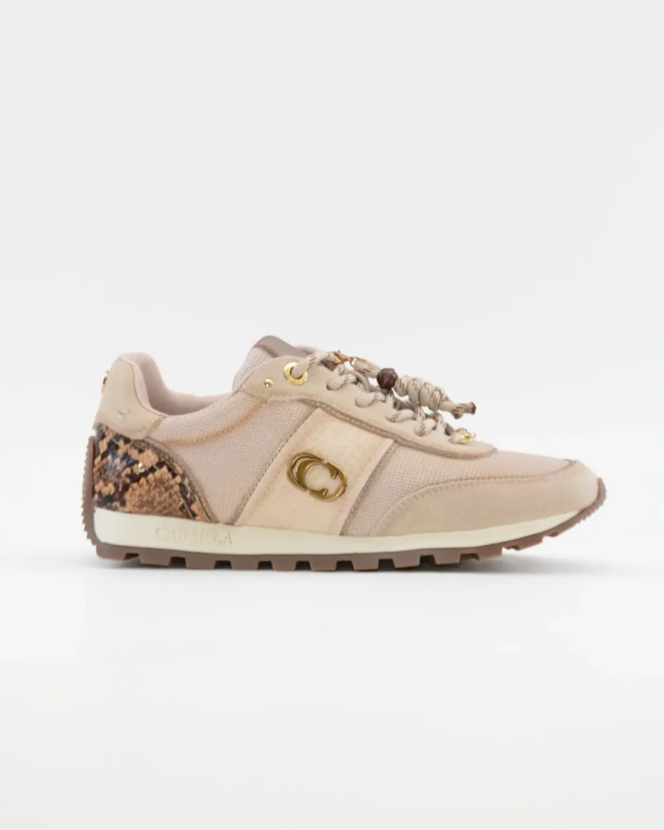 DEPORTIVO MUJER CORDONES SERRAJE BEIG CARMELA 164237