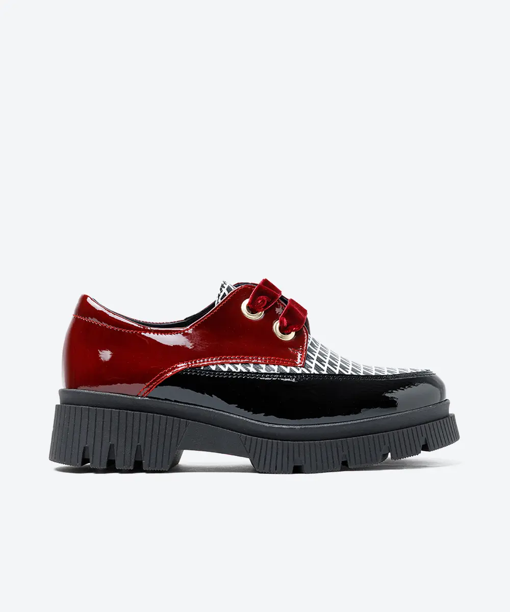 ZAPATO MUJER CORDON CHAROL ROJO DAMA LACOMBA POPPY