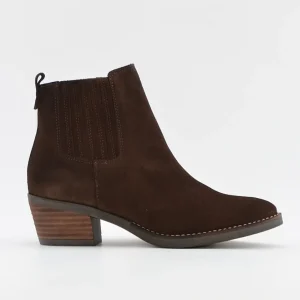 BOTIN MUJER COWBOY SERRAJE MARRON CHOCOLATE KAOLA 3500