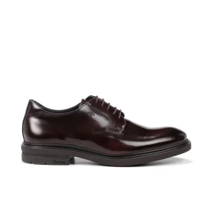 ZAPATO HOMBRE FLUCHOS COLOR FLORENTIC BURDEOS LISO CON CORDONES F0631 BELGAS