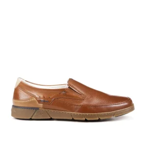 ZAPATO MOCASIN HOMBRE FLUCHOS COLOR CUERO BARRY F1157