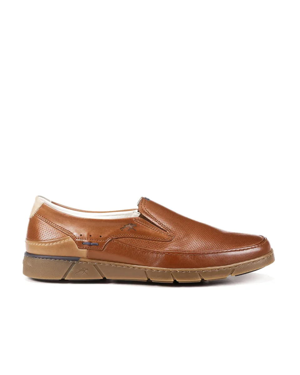 ZAPATO MOCASIN HOMBRE FLUCHOS COLOR CUERO BARRY F1157