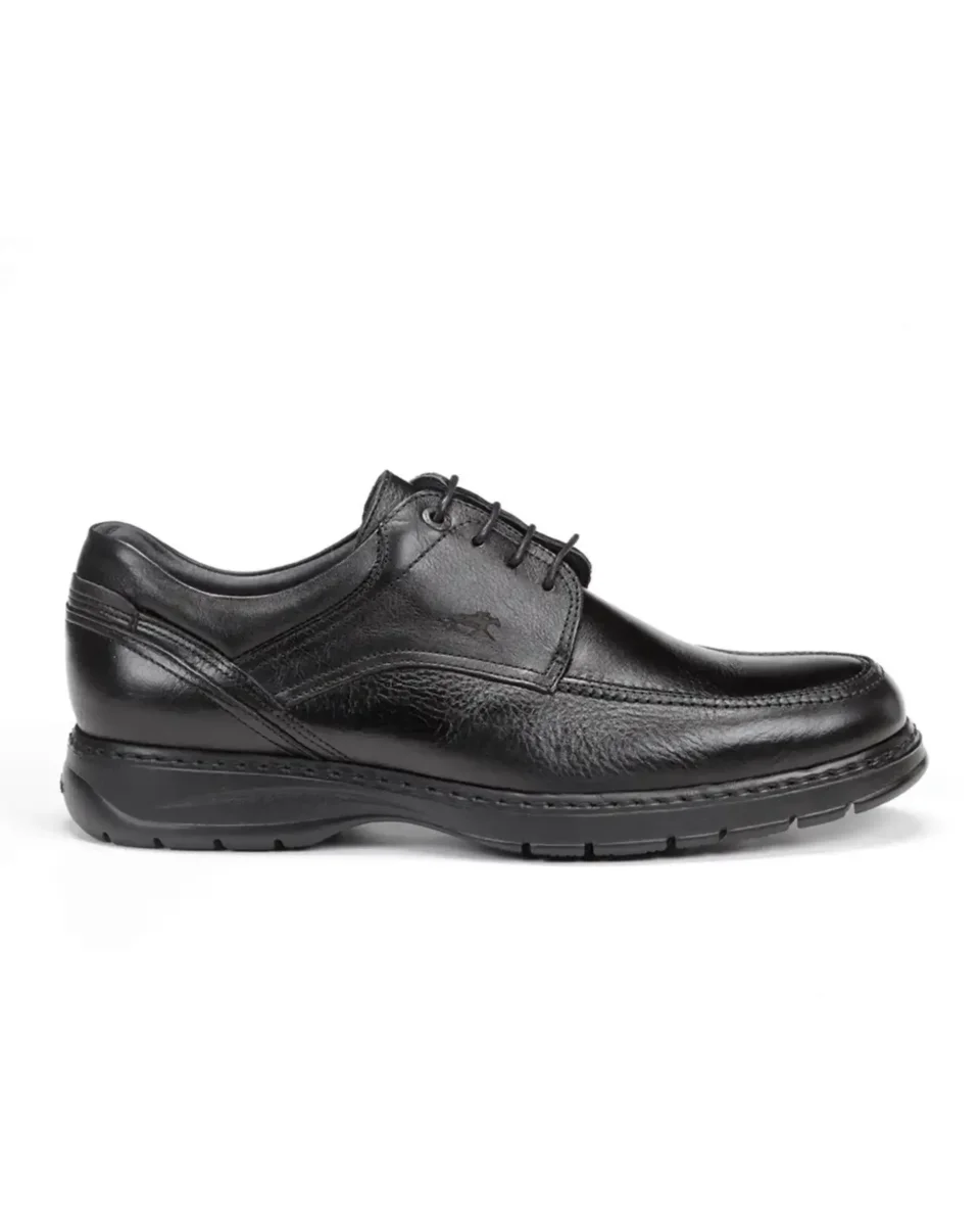 ZAPATO HOMBRE CORDONES FLUCHOS COLOR NEGRO 9142 CRONO SUELA EXTRALIGHT