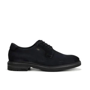 ZAPATO HOMBRE FLUCHOS SERRAJE AZUL MARINO LISO CON CORDONES F0631 BELGAS