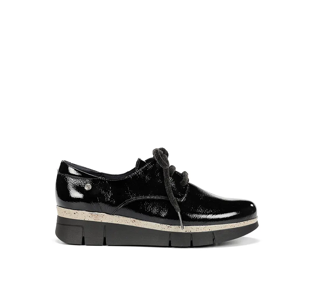 ZAPATO CORDON CHAROL NEGRO D9328 INDIA