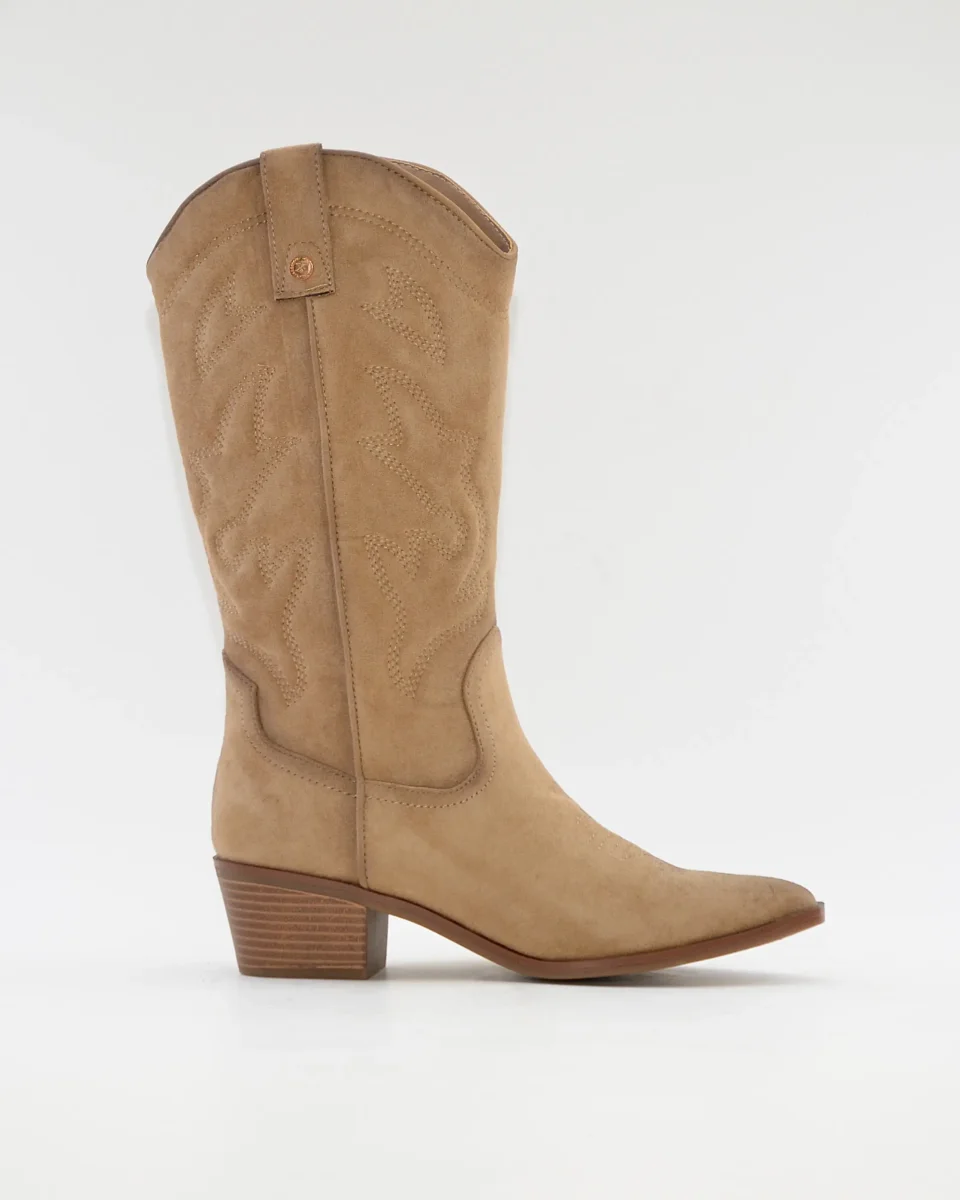 BOTA COWBOY COLOR BEIGE CON CREMALLERA XTI 144308