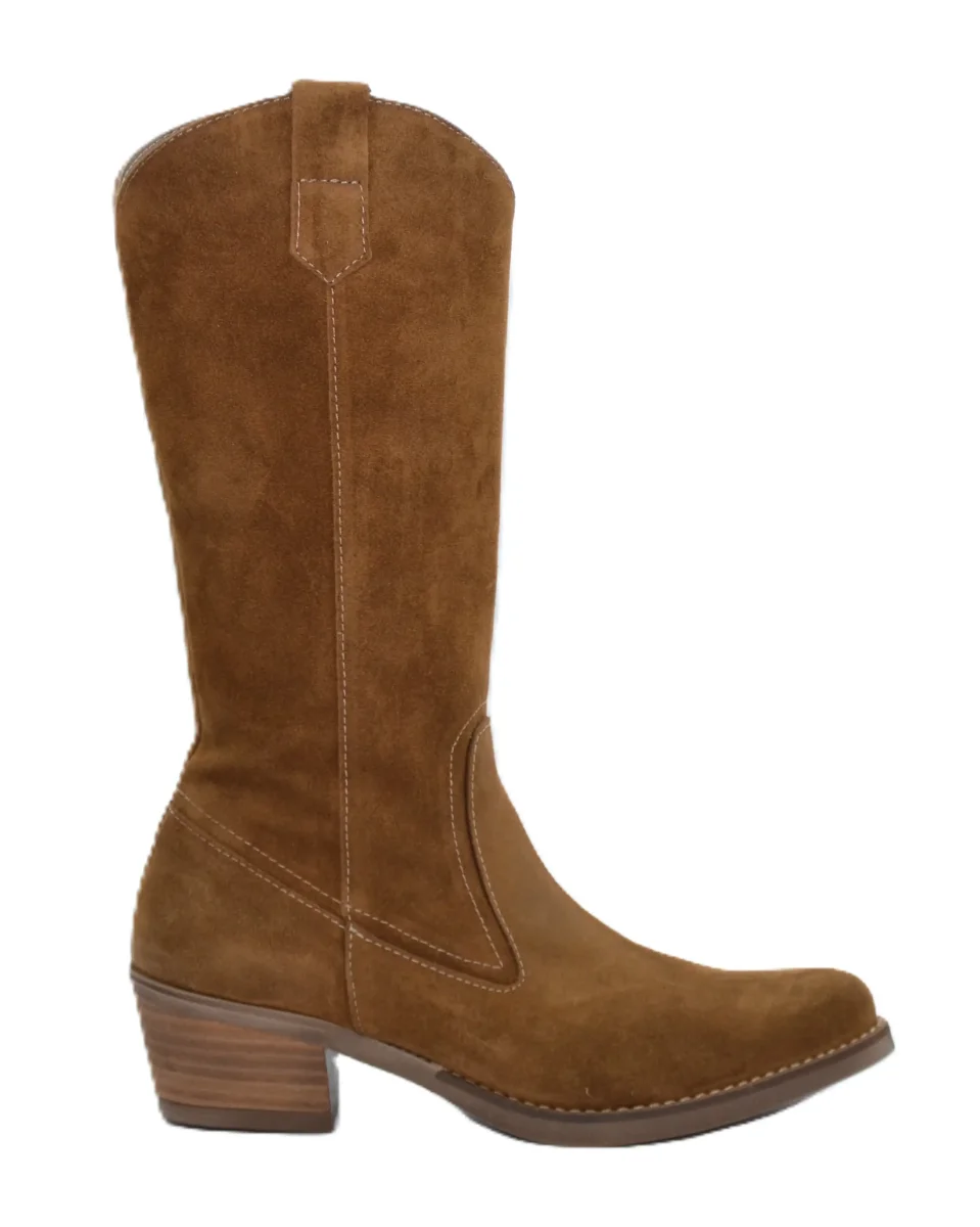BOTA TEJANA SERRAJE CUERO 6417
