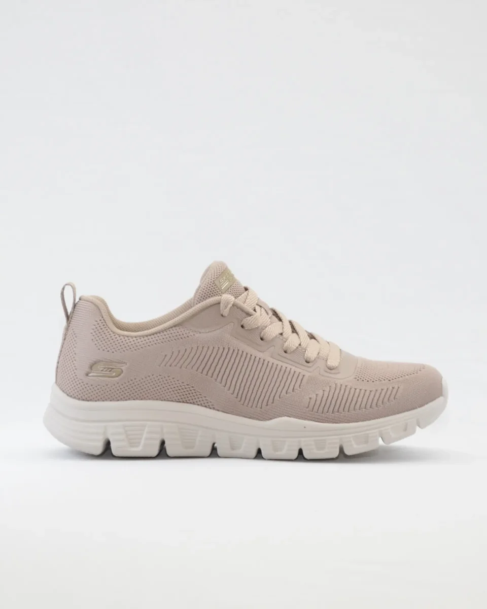 SNEAKERS MUJER SKECHERS 117700 TPE TAUPE CORDON