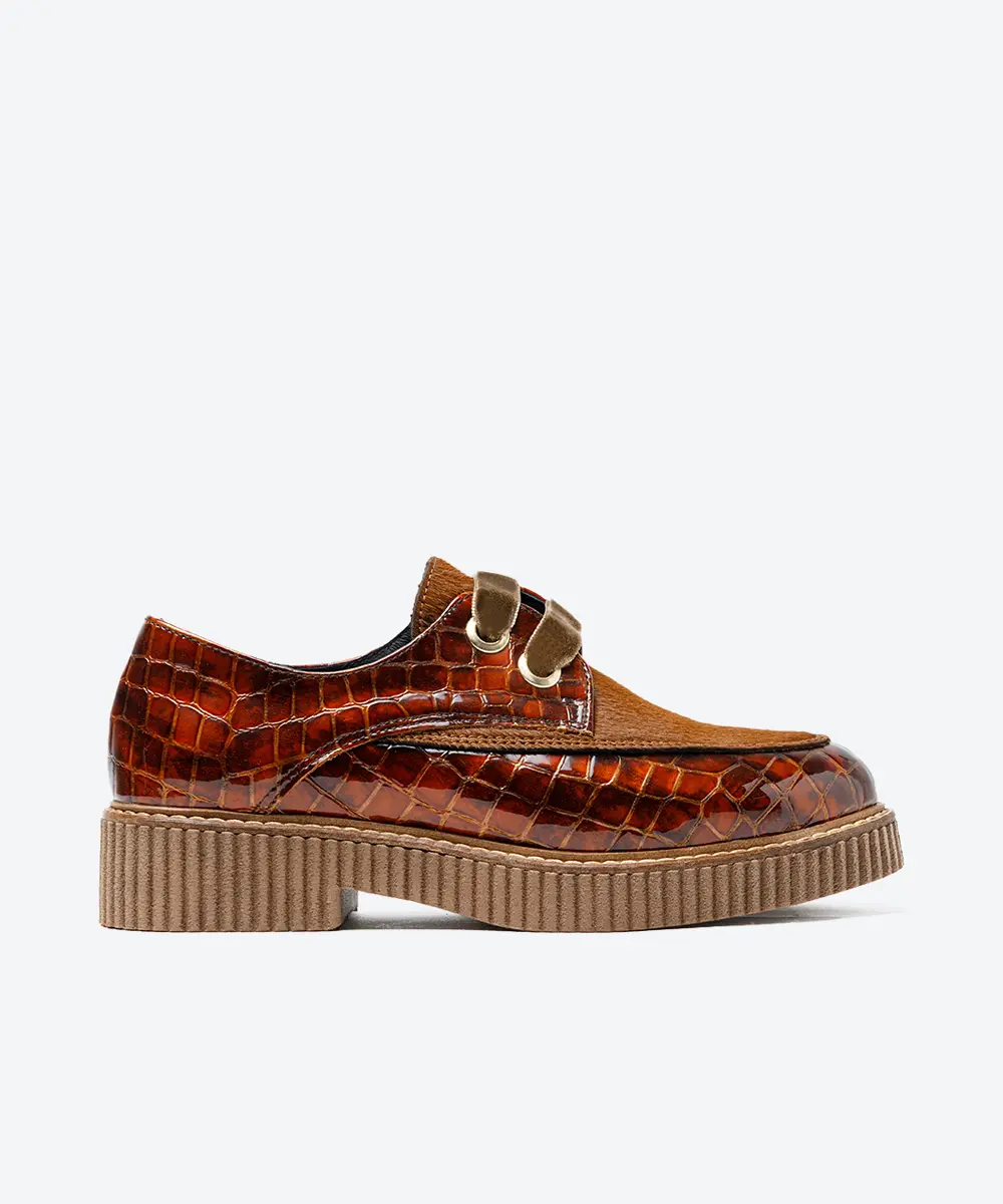 ZAPATO MUJER CORDON COCO CUERO POTRO CUERO LACOMBA MANDEVILLA