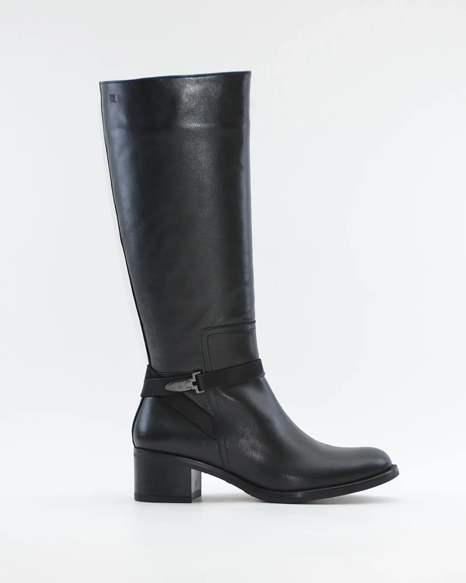 BOTA ALTA MUJER PIEL COLOR NEGRO DORKING by FLUCHOS D8965