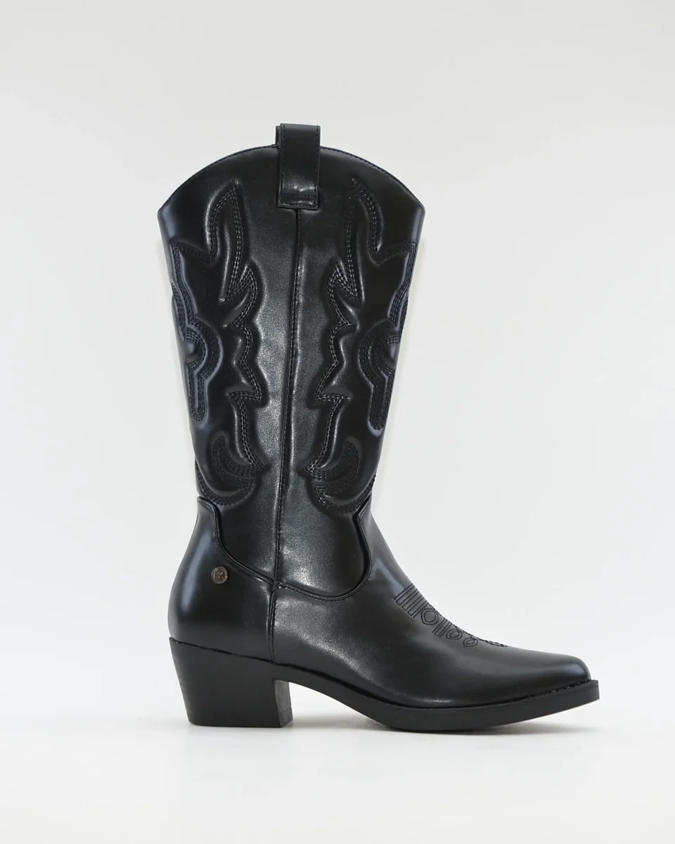 BOTA COWBOY COLOR NEGRO CON CREMALLERA  XTI 143119