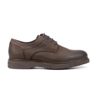 ZAPATO HOMBRE CORDONES FLUCHOS PIEL ENGRASADA MARRON F1240 WARRIOR D.CASTAÑO