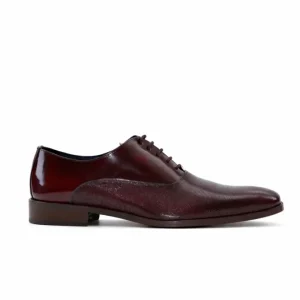 ZAPATO HOMBRE OXFORD FLORENTIC BURDEOS MICROPERFORADO
