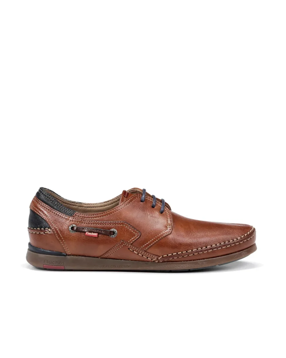 ZAPATOS HOMBRE FLUCHOS COLOR CUERO CORDON MARINER 9884