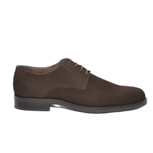 ZAPATO CORDON HOMBRE SERRAJE MARRON PISO GOMA