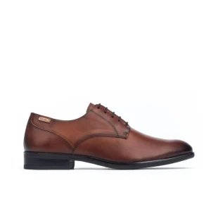 ZAPATO HOMBRE VESTIR COLOR CUERO CON CORDONES BRISTOL M7J-4187