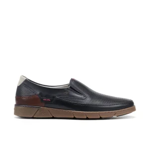 ZAPATO MOCASIN HOMBRE FLUCHOS COLOR AZUL MARINO BARRY F1157 OCEANO
