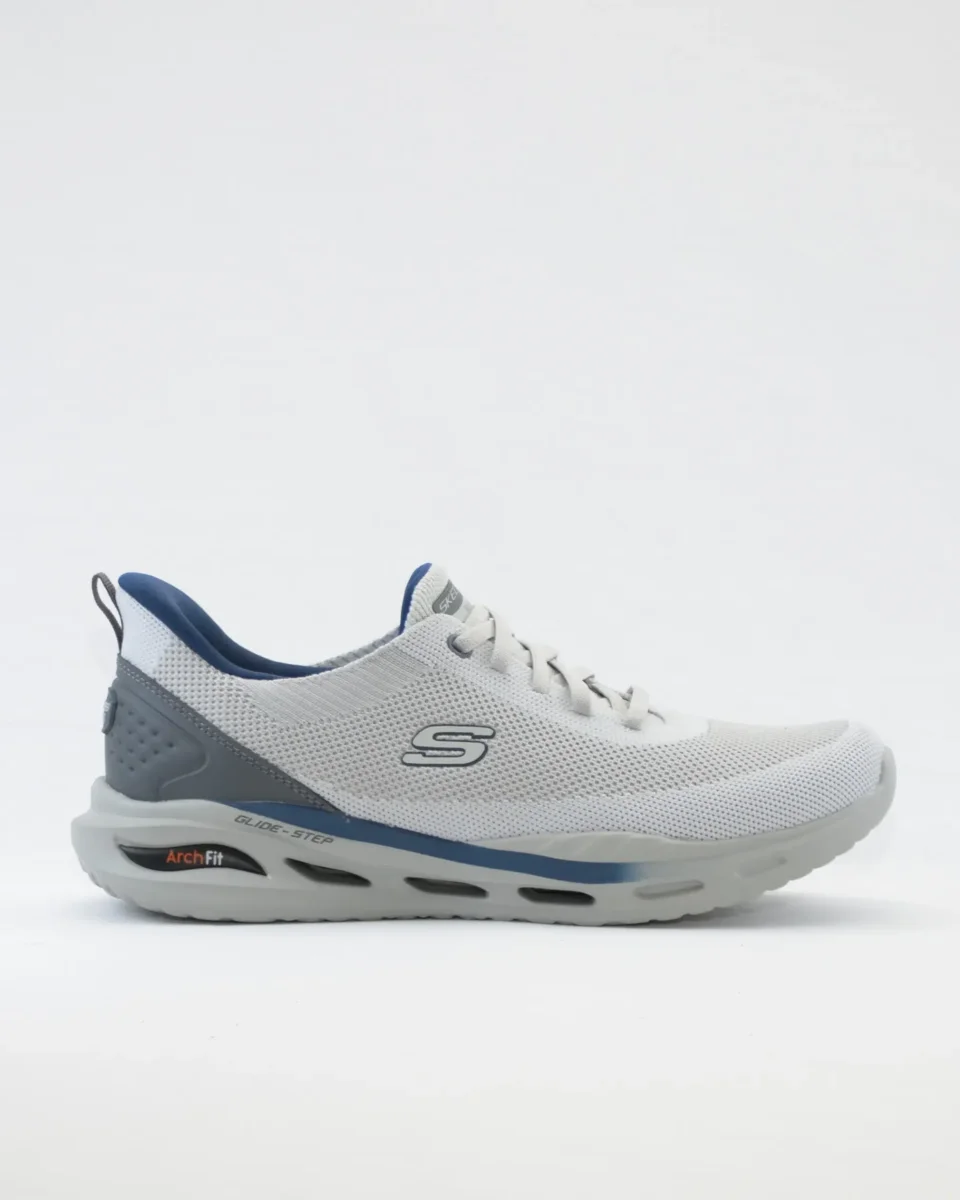 SNEAKERS HOMBRE SKECHERS GRIS Y AZUL 210994 LTGY ELASTICOS SLIP-INS