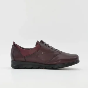 ZAPATO PLANO MUJER BURDEOS CON ELASTICOS FLUCHOS SUSAN F0354