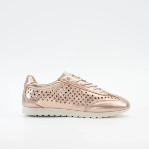 DEPORTIVO MUJER CORDON ELÁSTICO COLOR SALMON METALIZADO CALADO THE HAPPY MONK HAWAIAN 001 SALMON