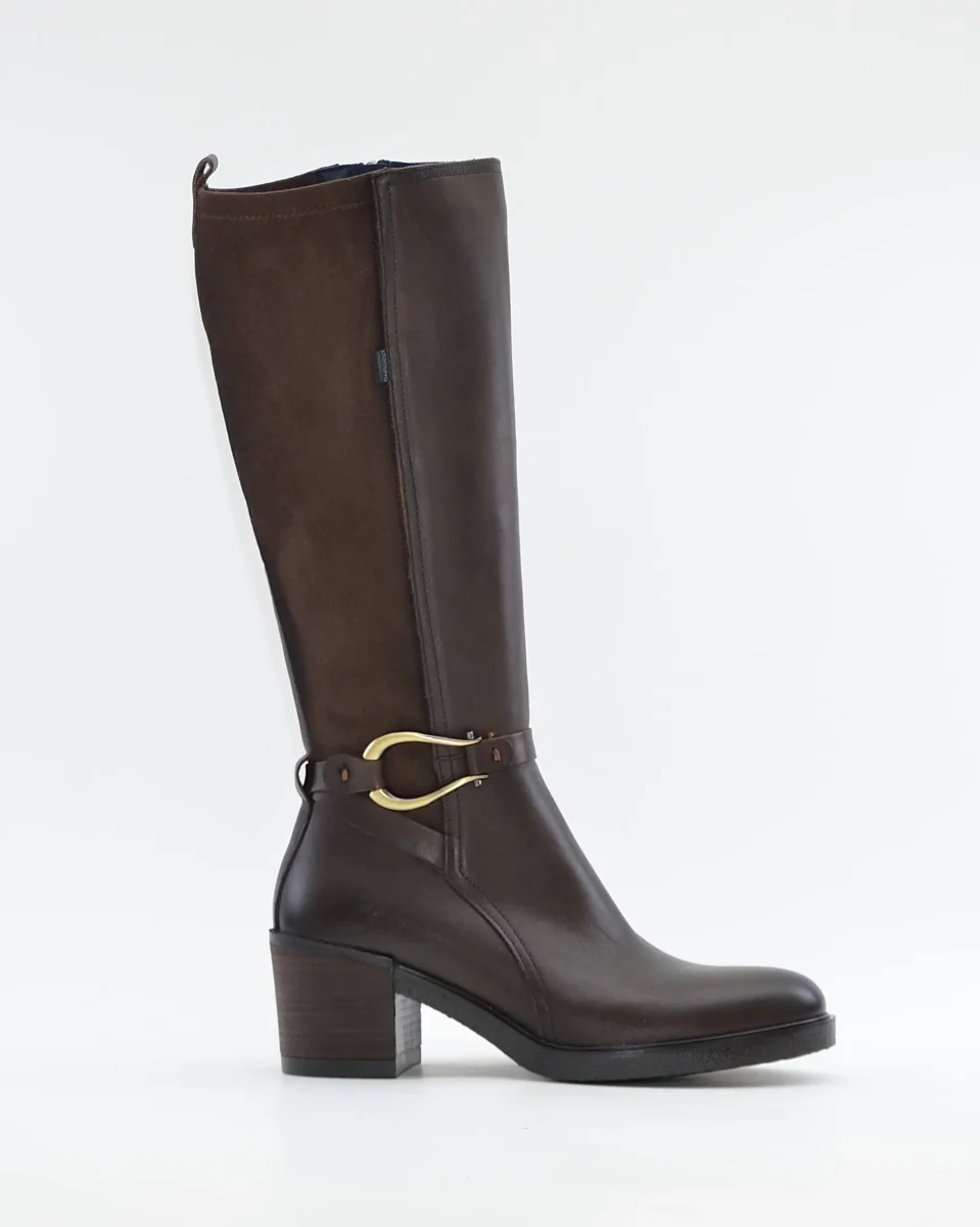 BOTA ALTA MUJER PIEL MARRON CHOCOLATE DORKING by FLUCHOS D9752 CAFÉ