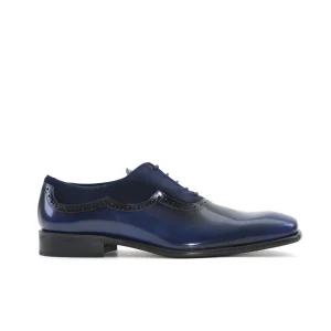ZAPATO HOMBRE OXFORD FLORENTIC AZUL CON ANTE AZUL