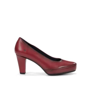 ZAPATO SALON PLATAFORMA COLOR PICOTA