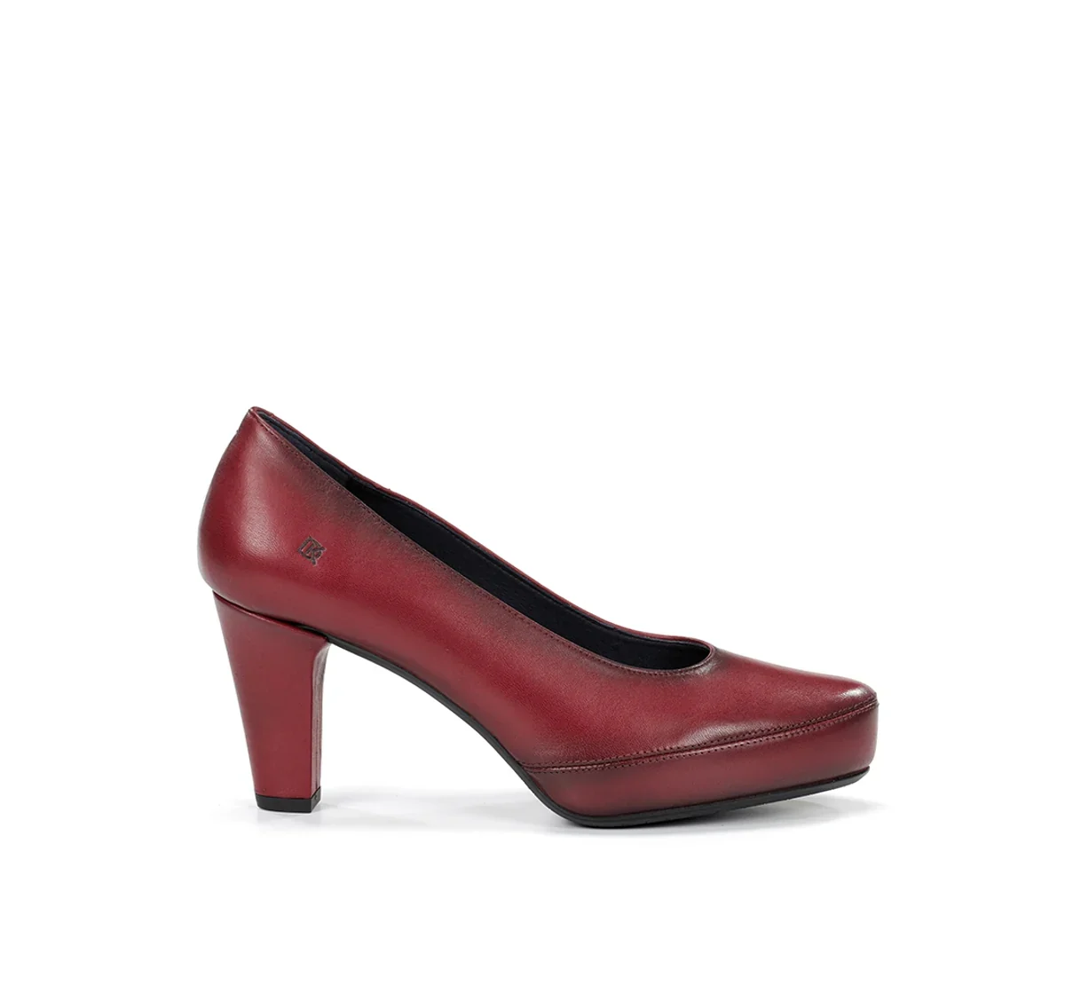 ZAPATO SALON PLATAFORMA COLOR PICOTA