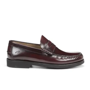 ZAPATO MOCASIN HOMBRE CON ANTIFAZ COLOR BURDEOS FLUCHOS STAMFORD F0047