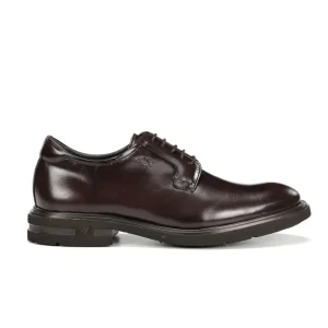 ZAPATO HOMBRE FLUCHOS COLOR MARRON LISO CON CORDONES F0631 BELGAS