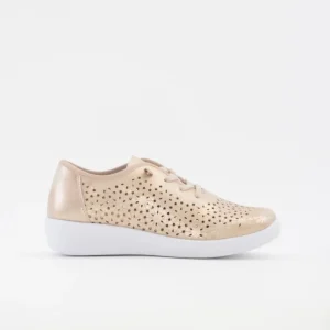ZAPATO CASUAL CON CORDON ANCHO ESPECIAL COLOR CHAMPANGE DOCTOR CUTILLAS 38472