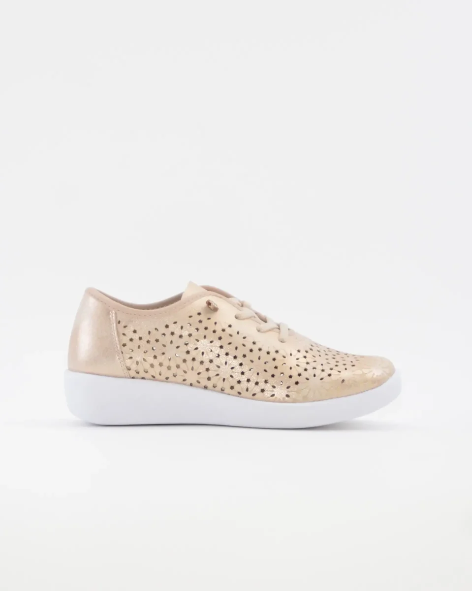 ZAPATO CASUAL CON CORDON ANCHO ESPECIAL COLOR CHAMPANGE DOCTOR CUTILLAS 38472