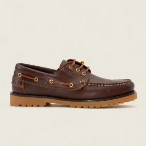 NAUTICO HOMBRE COLOR MARRON SEAHORSE PISO DE GOMA COSIDO