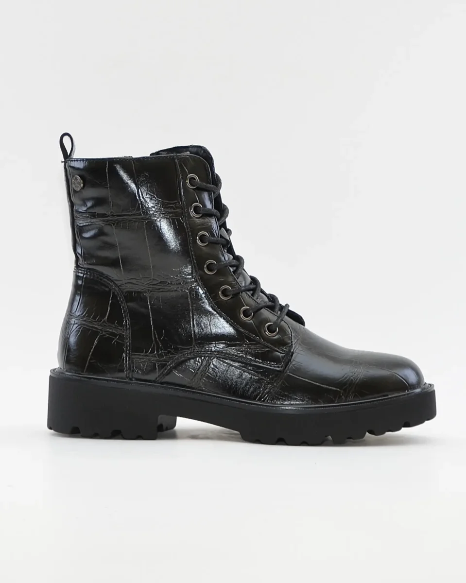 BOTA TIPO MILITAR CON PLATAFORMA XTI 146248 COCO NEGRO