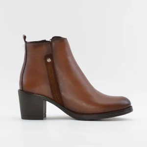 BOTIN MUJER TACON CUADRADO KAOLA COLOR CUERO 8819