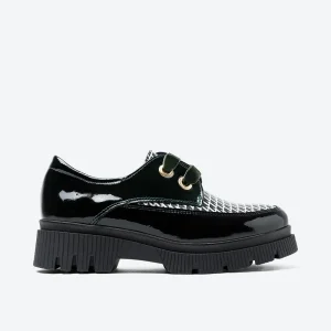 ZAPATOS MUJER CORDON CHAROL NEGRO VERDE LACOMBA DAHLIA