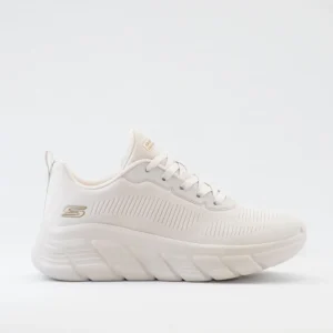 SNEAKERS MUJER SKECHERS 117385 OFWT BLANCO CORDONES BOBS SPORT